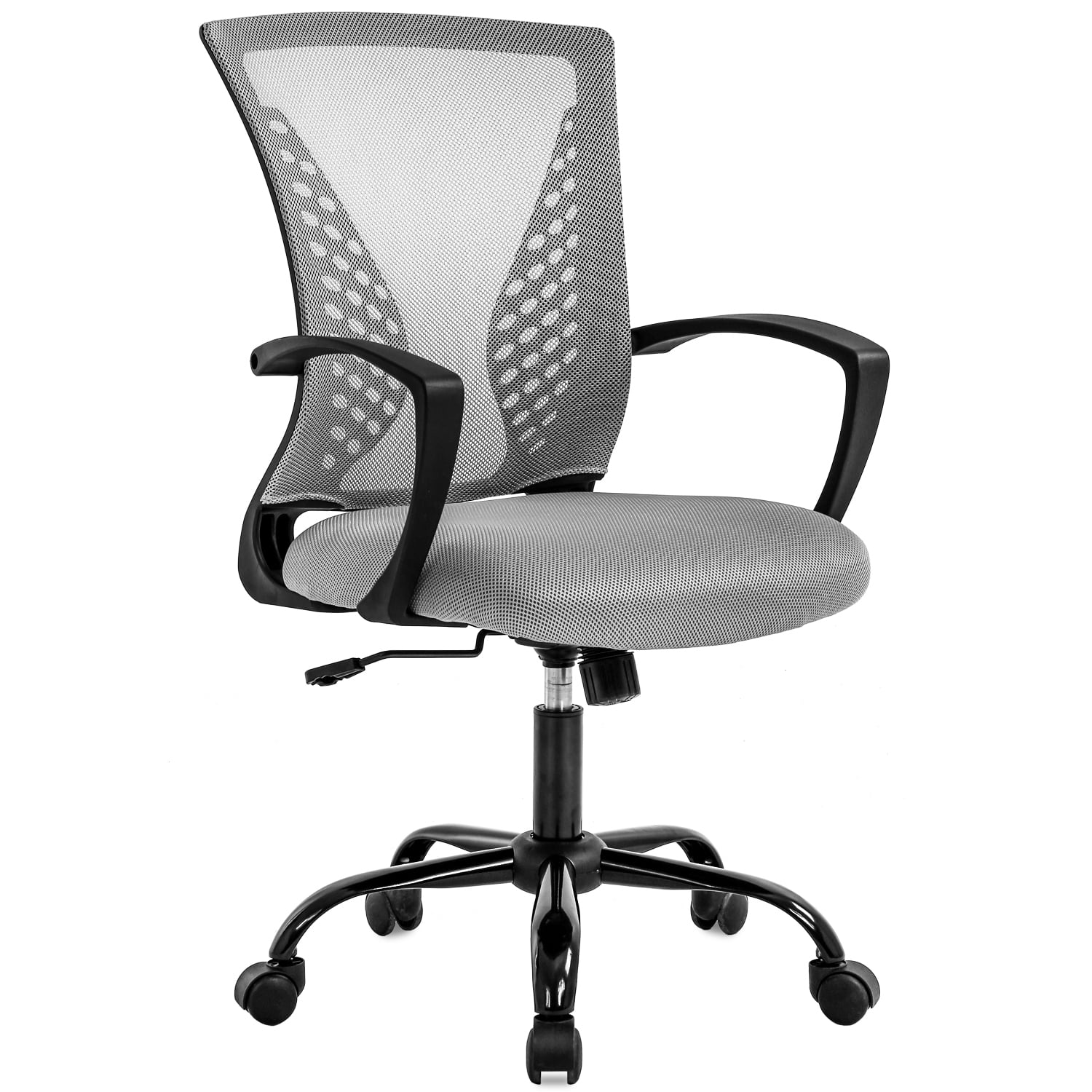 Halifax North America Rolling Chair 43 High Office Chair Mesh Mid-Back Swivel Computer Desk Task Chair Home Study Rocker with | Mathis Home