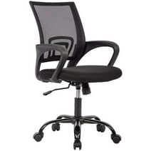 BestOffice Mesh Office Chair Desk Chair Computer Chair Ergonomic Adjustable Stool Back Support Modern Executive Rolling Swivel Chair for Women & Men, Black