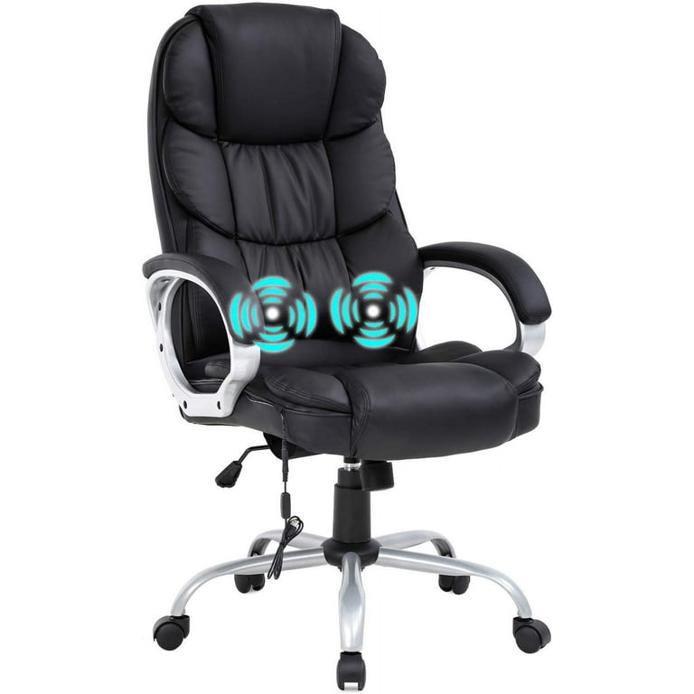 BestOffice Racing Office Ergonomic Desk Massage PU Leather Recliner Computer  Lumbar Support Headrest Armrest Footrest Rolling Swivel Task Chair for,  Adults, White, Welcome to consult 