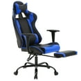 thumbnail image 1 of BestOffice Racing Style Gaming Chair with Adjustable Pillows and Footrest for Adult Gamers(Blue), 1 of 8
