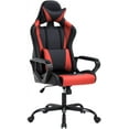 thumbnail image 1 of BestOffice Racing Style Gaming Chair with Adjustable Pillows and Reclining Backrest for Unisex Gamers(Red), 1 of 7