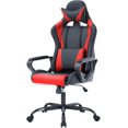 thumbnail image 1 of PayLessHere Racing Style Gaming Chair with Adjustable Pillows and Reclining Backrest for Unisex Gamers(Red), 1 of 7