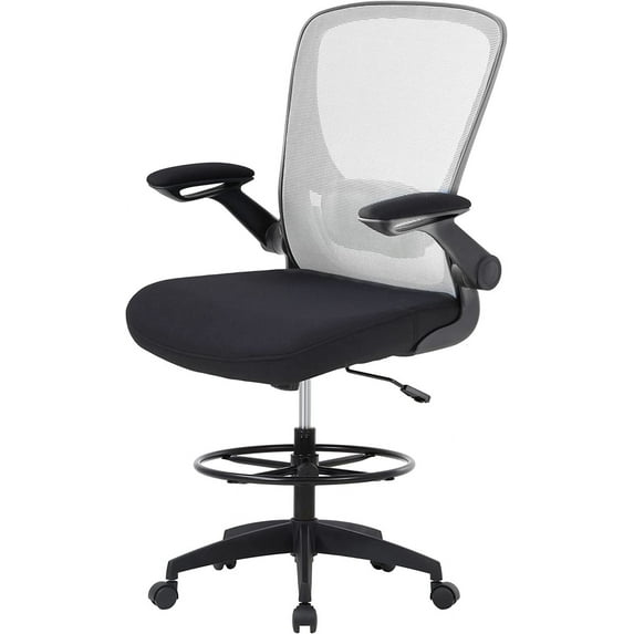 BestOffice Ergonomic Office Chair, Lumbar Support, Swivel Rolling for Men, Women(White)