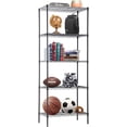thumbnail image 1 of BestOffice Wire Shelving Unit Metal Shelf Organizer Heavy Duty Wire Rack Storage Unit Rack Utility for Bathroom Office Kitchen (Black, 14" D x 24" W x 60" H), 1 of 7