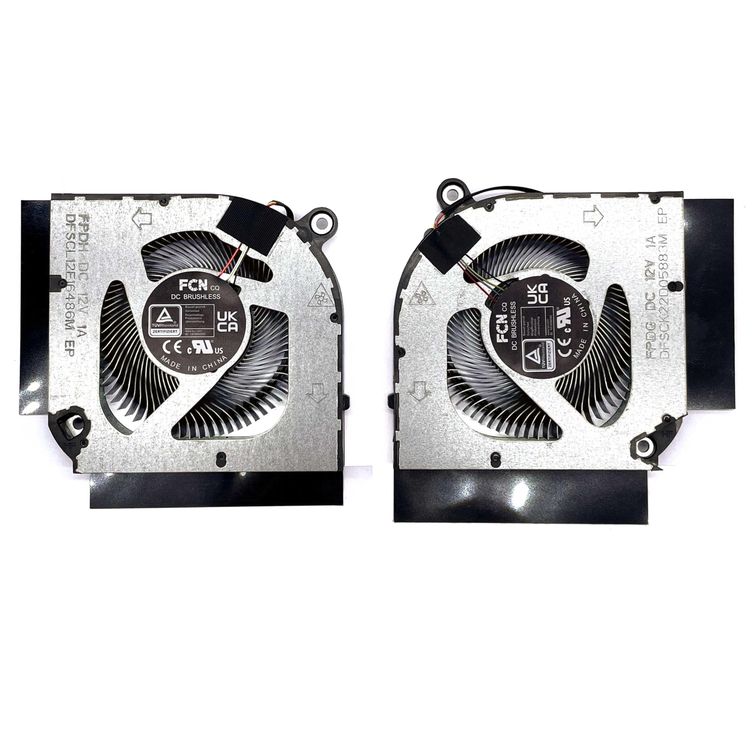 Genuine CPU+GPU Cooling Fan With Heatsink For Lenovo ThinkPad X1 Extreme 2nd Gen & P1 Gen 2 - P/N 02XR044