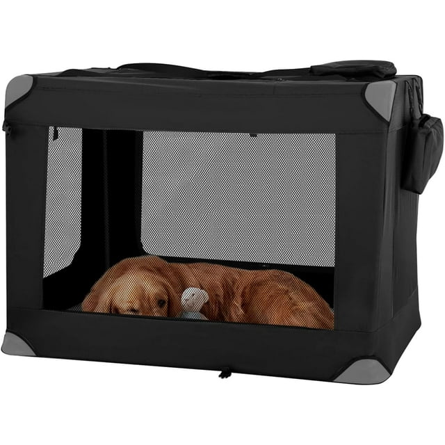 BestPet 42 inch Collapsible Dog Crate for Large Dogs,Black.
