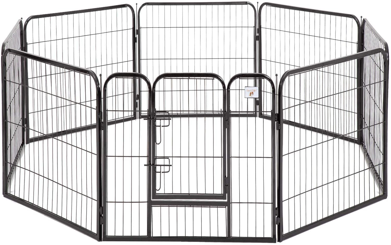 BestPet Dog Playpen 8/16/24/32 Panels Heavy Duty Dog Pen 40" Height x 32" Width Dog Exercise Pen Cat Fence with Doors for Large Dogs,Outdoor/Indoor,RV, Camping, Yard