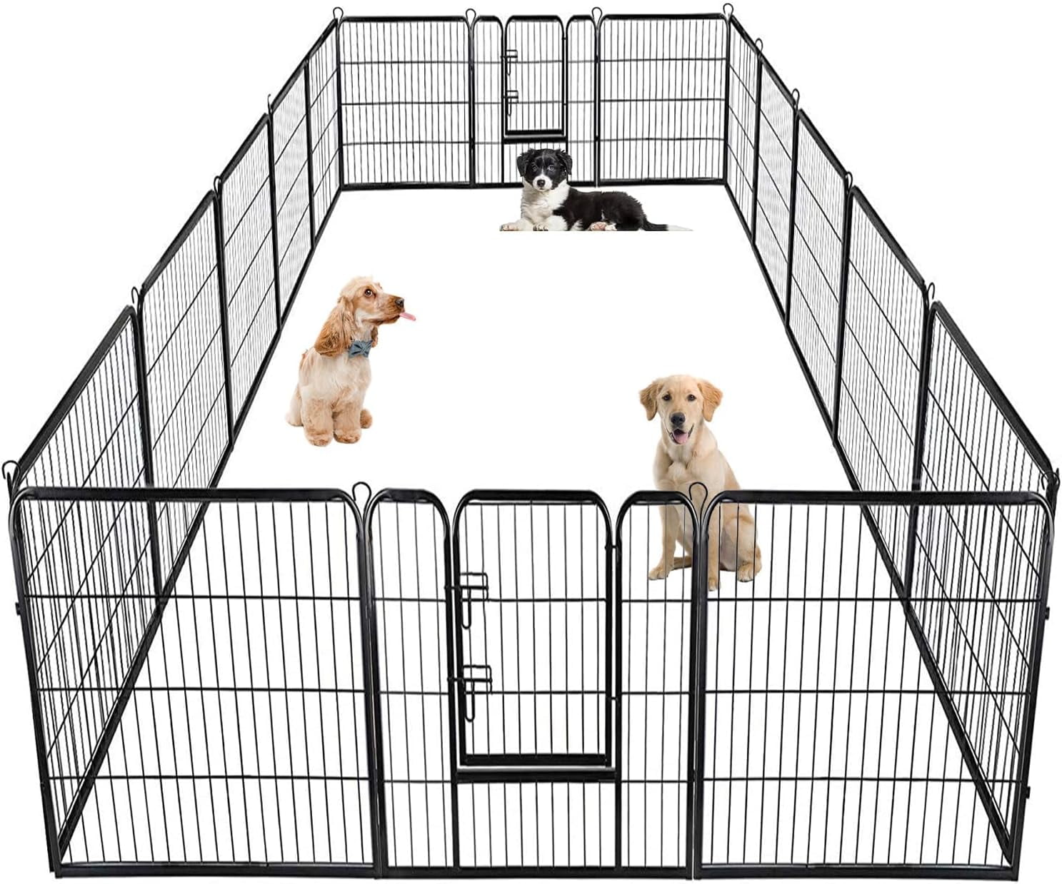 BestPet Portable Indoor Outdoor Pet Playpen 16 Metal Panels 40 Height Exercise Puppy Pen Walmart