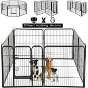 BestPet Dog Playpen Pet Dog Fence 40"Height 8 Panels Metal Dog Pen