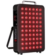 BestQool Red Light Therapy Panel, 660nm 850nm Dual-Chip 60 LEDs Infrared Light Device for Home Use, 105W, 13.1   8.4   2.1 In