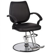 BestSalon Classic Hydraulic Barber Chair, for Salon Beauty Spa Haircutting Hair Styling, Barber Shop Equipment, Heavy Duty Frame Black
