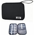 thumbnail image 1 of Bestac Electronics Organizer Case, Cable Storage Pouch for Travel, for Phones, Power Banks, SD Cards, and Chargers (Black), 1 of 4