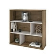 thumbnail image 1 of Bestar 22700-000009 Fom Asymmetrical Shelving Unit - Rustic Brown & Sandstone - 35.40 x 35.60 x 11.50 in., 1 of 5