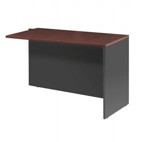 Bestar 99810-1139 Prestige Plus return table in Bordeaux & Graphite finish