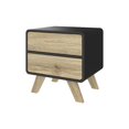 thumbnail image 1 of Bestar Alhena 20W End Table in uv black &amp; sandy brown oak, 1 of 5