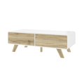 thumbnail image 1 of Bestar Alhena 48W Coffee Table in uv white & sandy brown oak, 1 of 13