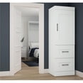 thumbnail image 1 of Edge by Bestar 2-Drawer Storage Unit with Door in White, 1 of 4