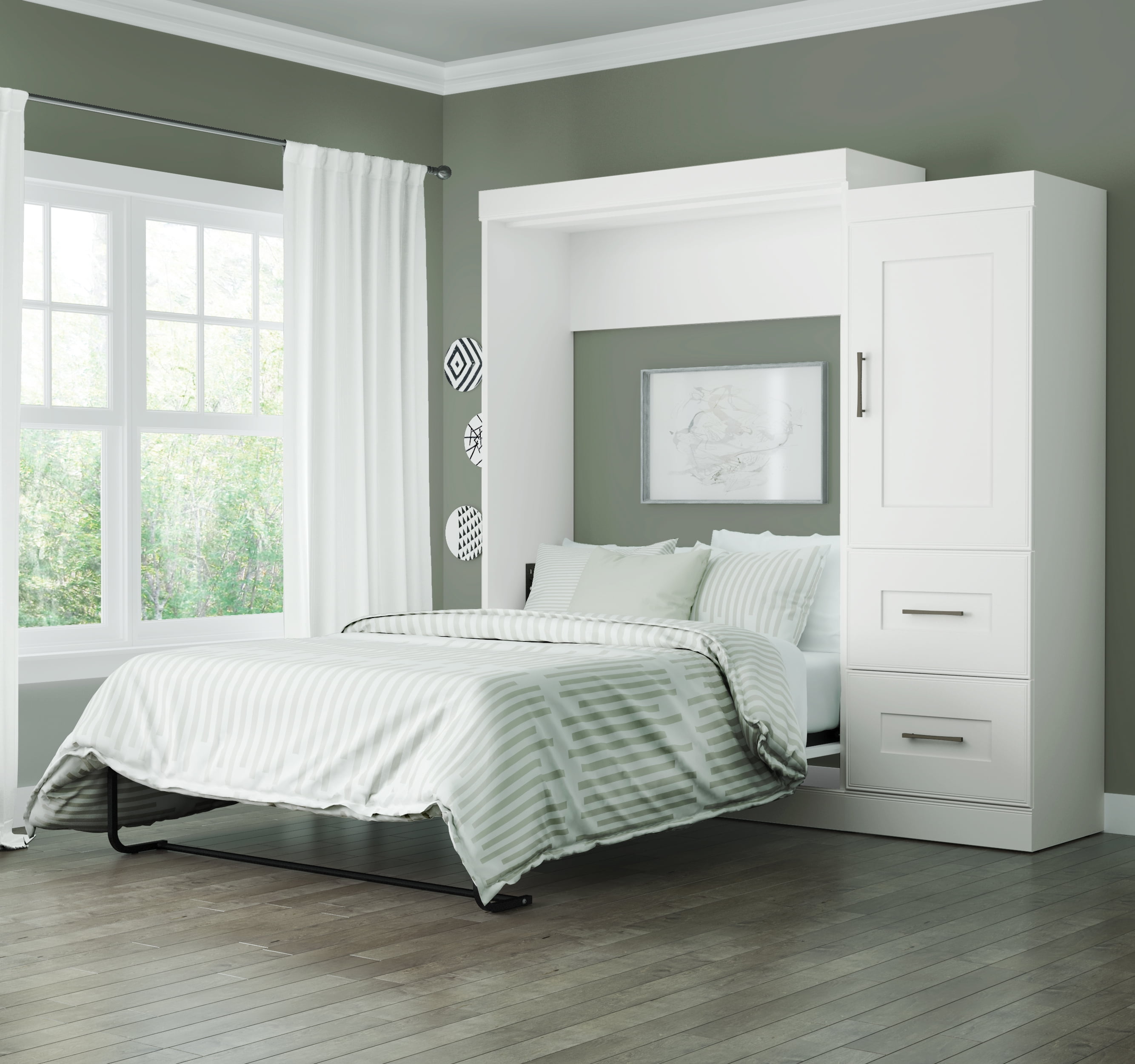 Bestar full murphy bed deals