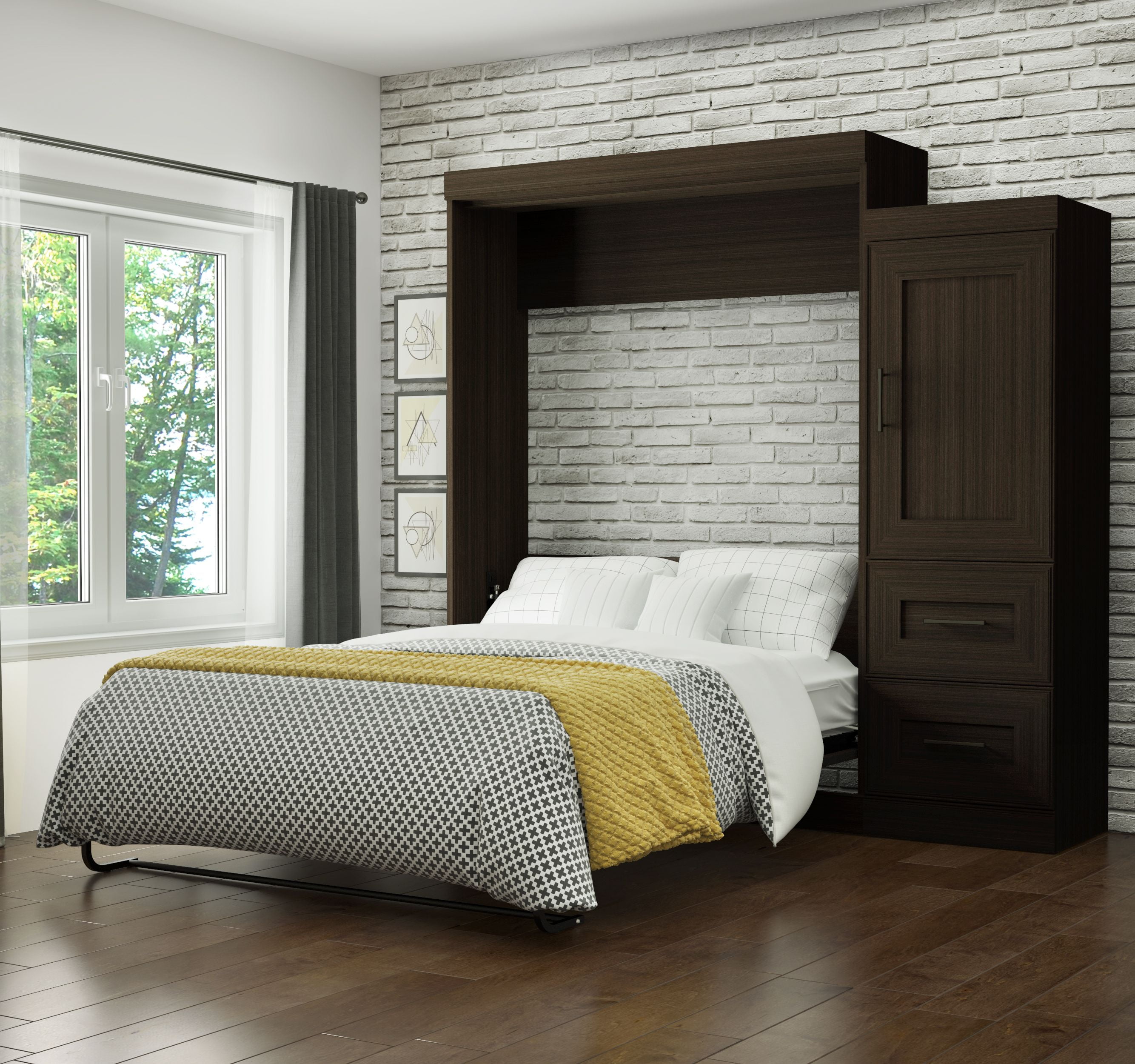 Bestar edge queen wall bed discount