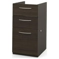 thumbnail image 1 of Bestar Embassy 16W Add-On Pedestal with 3 Drawers in dark chocolate, 1 of 2