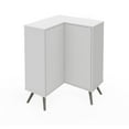 thumbnail image 1 of Bestar Krom Corner Wood Storage Cabinet in White, 1 of 5