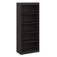 thumbnail image 1 of Bestar Ridgeley 5-Shelf Engineered Wood Bookcase in Charcoal Maple, 1 of 11