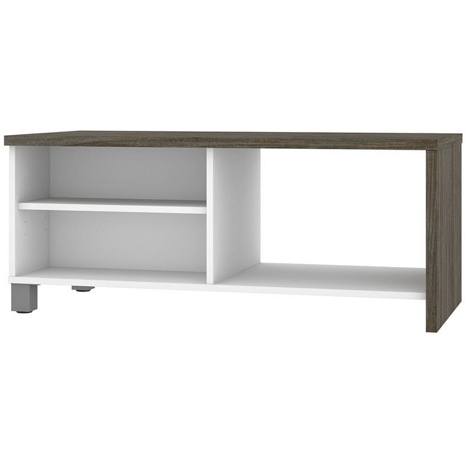 Bestar Lucida Coffee Table in Walnut Gray and White