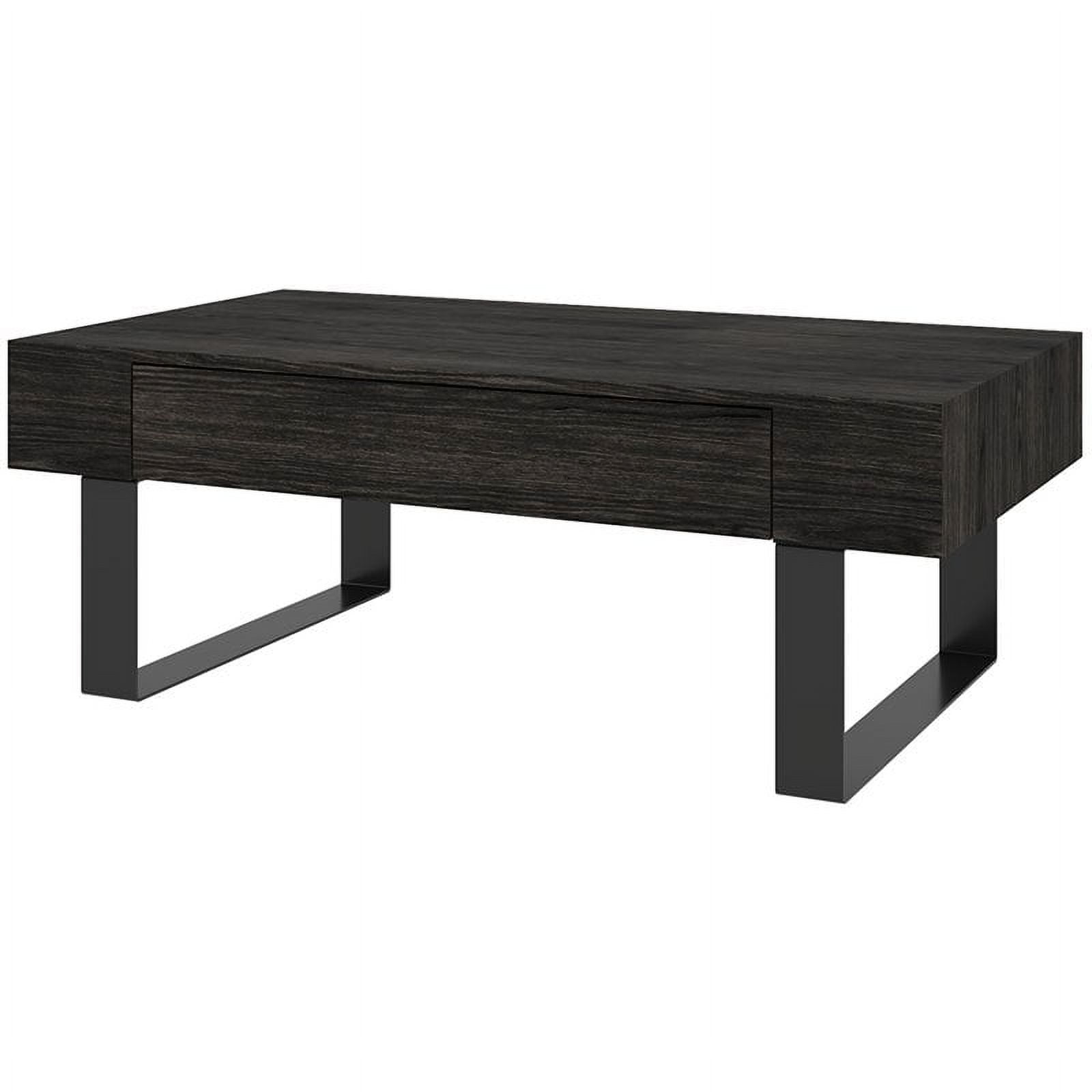 Bestar Lyra Storage Coffee Table in Black Oak