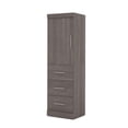 thumbnail image 1 of Bestar Nebula 25W Engineered Wood Storage Unit with 3 Drawer in Bark Gray, 1 of 12