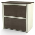 thumbnail image 1 of Bestar Prestige + 30" Lateral File, White Chocolate and Antigua, 1 of 3