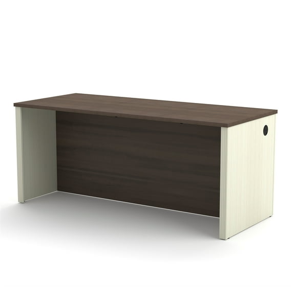 Bestar Prestige Plus Executive Desk in White Chocolate and Antigua