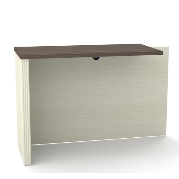 Bestar Prestige Plus Return Table in White Chocolate and Antigua