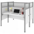 thumbnail image 1 of Bestar Pro-Biz 2 Person Melamine/Metal Workstation in White, 1 of 5