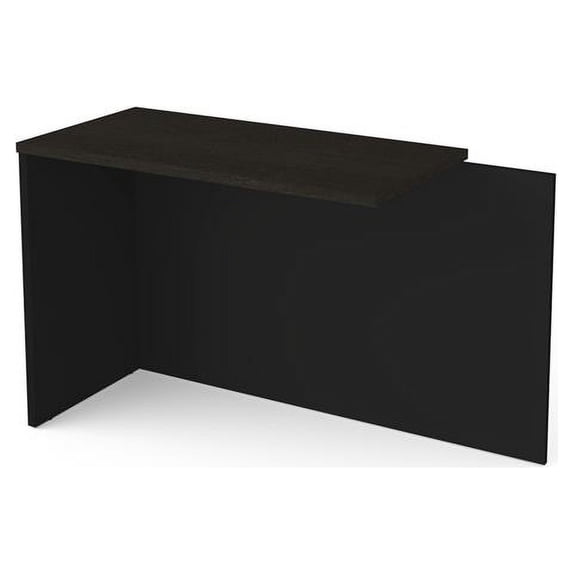 Bestar Pro-Concept Plus 40" Return in Deep Gray and Black