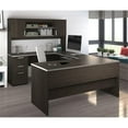 thumbnail image 1 of Bestar Ridgeley U Shaped Desk in Dark Chocolate & White Chocolate, 1 of 5