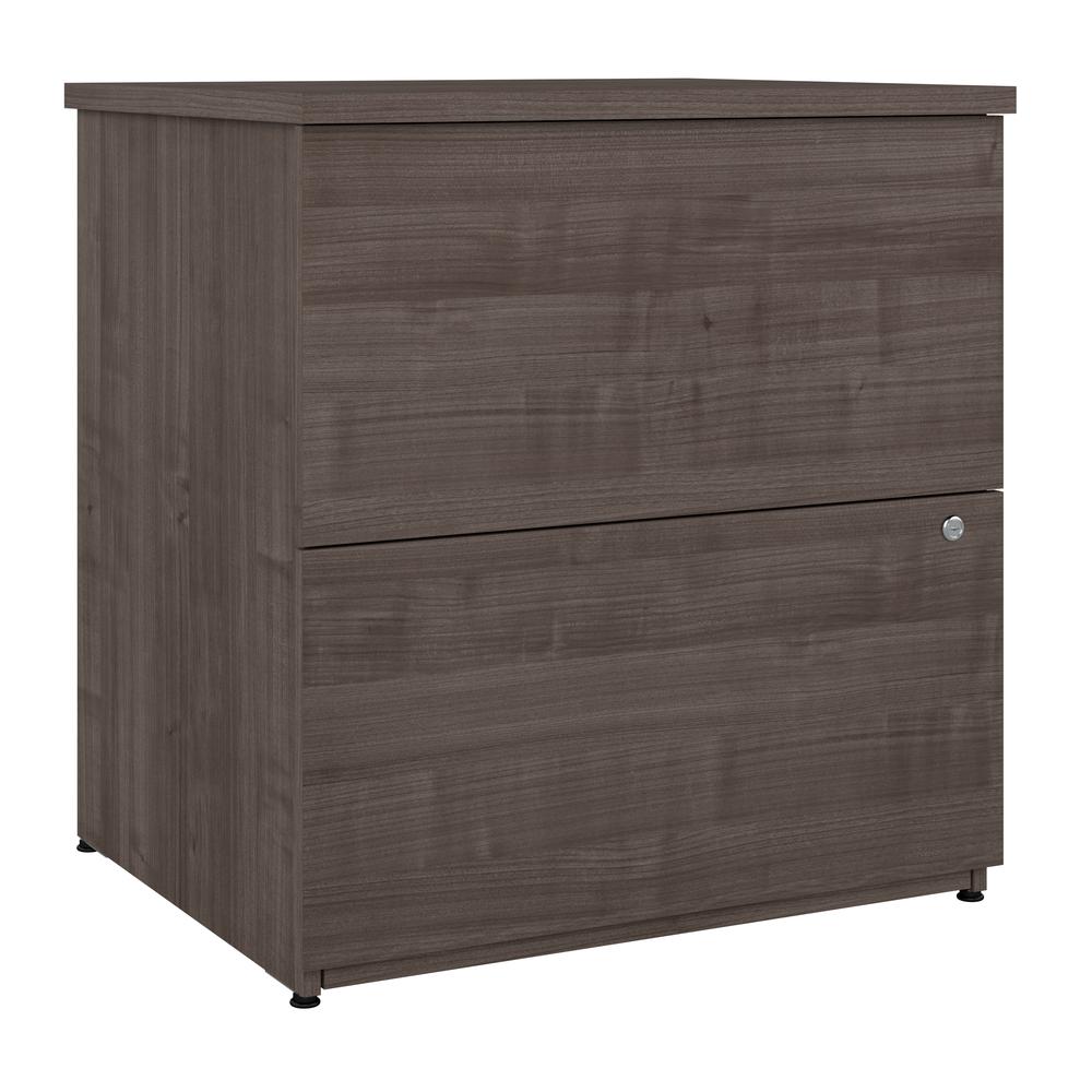 Bestar Universel 28W Standard 2 Drawer Lateral File Cabinet in medium gray maple - image 1 of 13