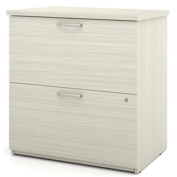 Bestar Universel 29" Lateral File Cabinet in White Chocolate