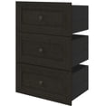 thumbnail image 1 of Bestar Versatile 25" 3 Drawer Set for Shelving Unit in Deep Gray, 1 of 3