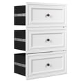 thumbnail image 1 of Bestar Versatile 25" Engineered Wood 3-Drawer Set for Organizer in White, 1 of 7