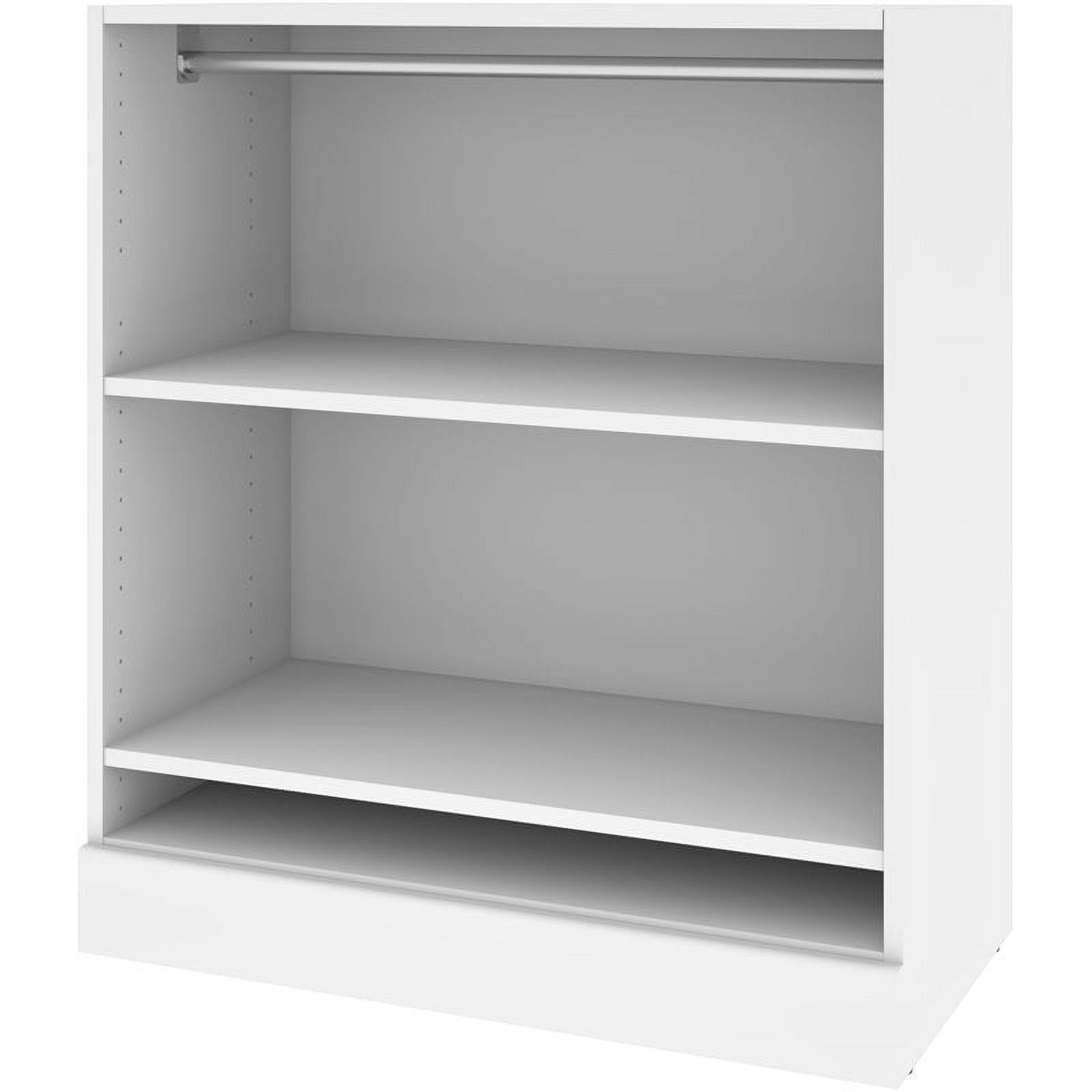 Bestar Versatile 36W Corner Engineered Wood Closet Organizer in White