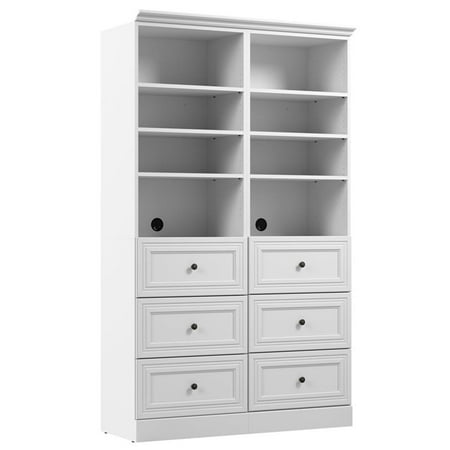 Bestar Versatile 50" Engineered Wood Closet Organization System in White