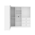 thumbnail image 1 of Bestar Versatile 97"W Engineered Wood Walk-In Closet Organizer in White, 1 of 14
