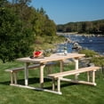 thumbnail image 1 of Bestar White Cedar Riverside Outdoor Picnic Table, 1 of 2