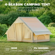 Bestco 4-6 Person Inflatable Camping Tent Waterproof Outdoor Glamping Tent w Air Pump
