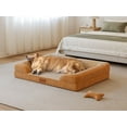 thumbnail image 1 of Bestco 42" Orthopedic Dog Bed for Extra Large Dogs with Egg Crate Foam Removable Washable Cover Brown, 1 of 11