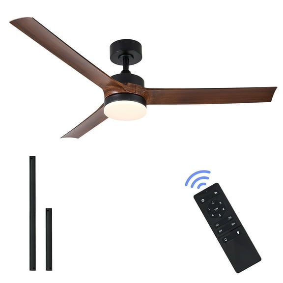 Bestco 52'' Adjustable LED Modern Ceiling Fan with Remote Control