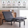 thumbnail image 1 of Bestco Adjustable Bed Base, Zero Clearance Bed Frame with Wireless Remote, Electric Head and Foot Incline, Massage, and USB Port, 1 of 14