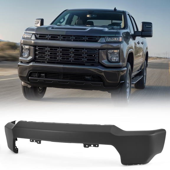 Bestco Fit 2020-2023 Chevy Silverado 2500 HD 3500 HD Front Bumper Face Bar Black Steel