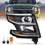 Bestco Headlights for 2015-2020 Chevy Tahoe Suburban Replacement Projector Black Right