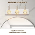 thumbnail image 1 of Bestco LED Wall Sconce 3 Light Crystal Lamp Bathroom Vanity Light for Modern Home Décor, 1 of 7